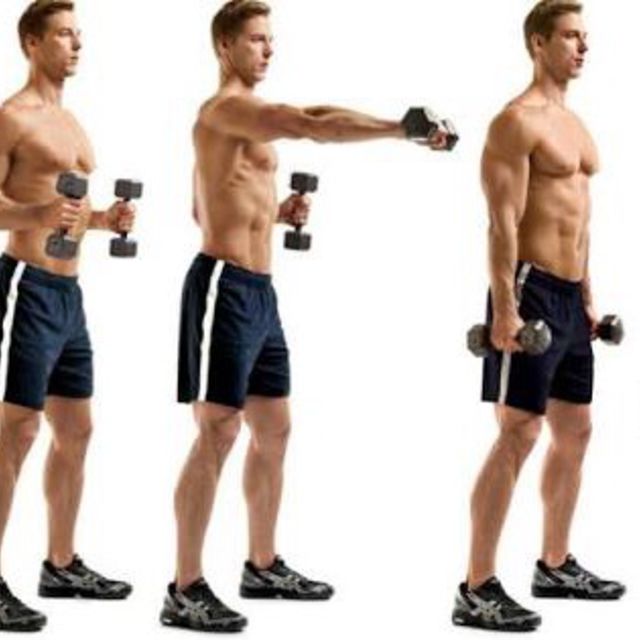 Dumbbell Cross Body Punch To Squat by Christa C. Exercise Howto