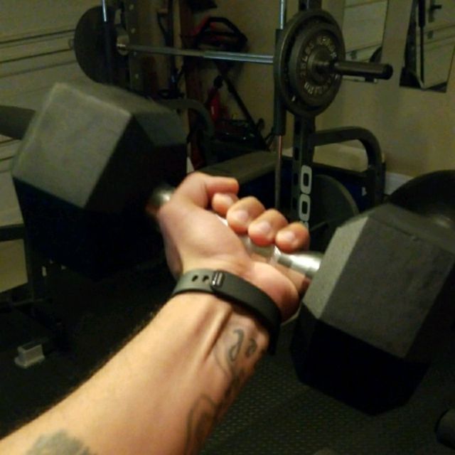 Underhand Dumbbell Raise Exercise Howto Workout Trainer by Skimble