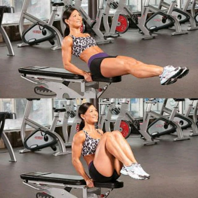 Bench Knee Tucks by Daniel Arixi Exercise Howto Skimble