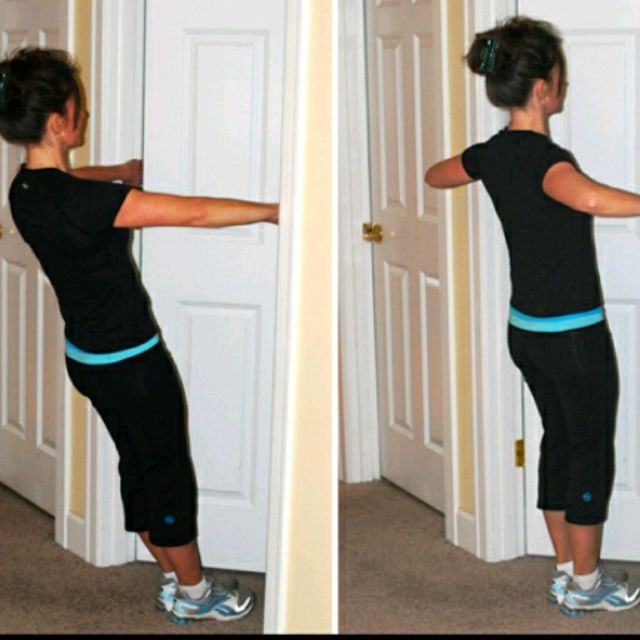 Doorway Row Exercise Howto Workout Trainer by Skimble