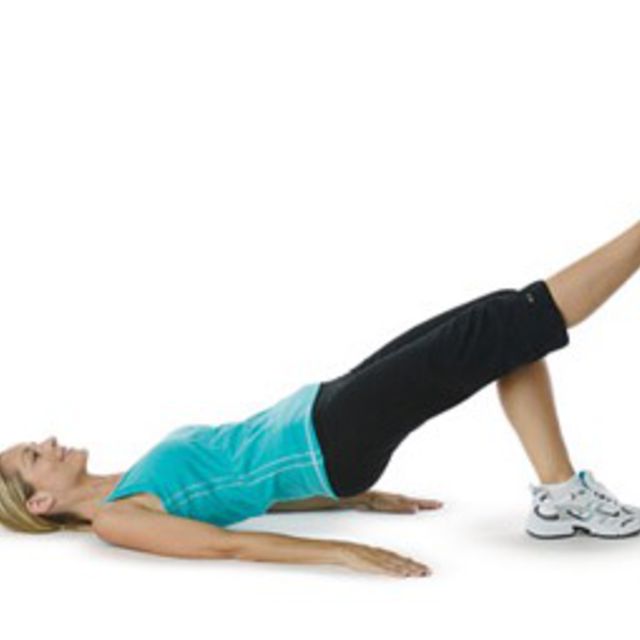 Bridge With Leg Extension by Bekka H. Exercise Howto Skimble