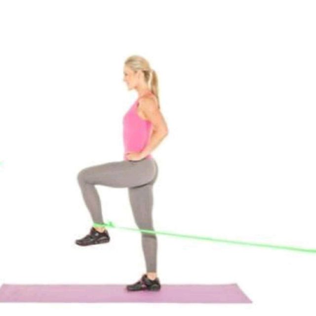 Standing Cable Hip Flexion by Roxxi Franklin Exercise Howto Skimble