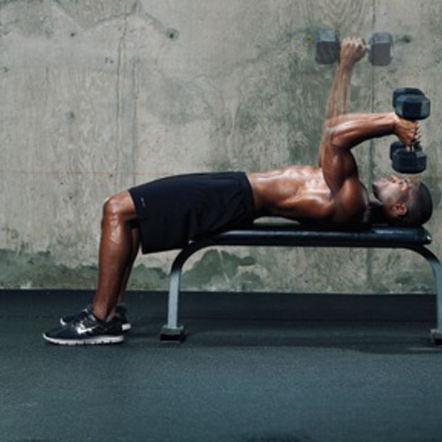 Alternating Skull Crusher Exercise Howto Workout Trainer by Skimble