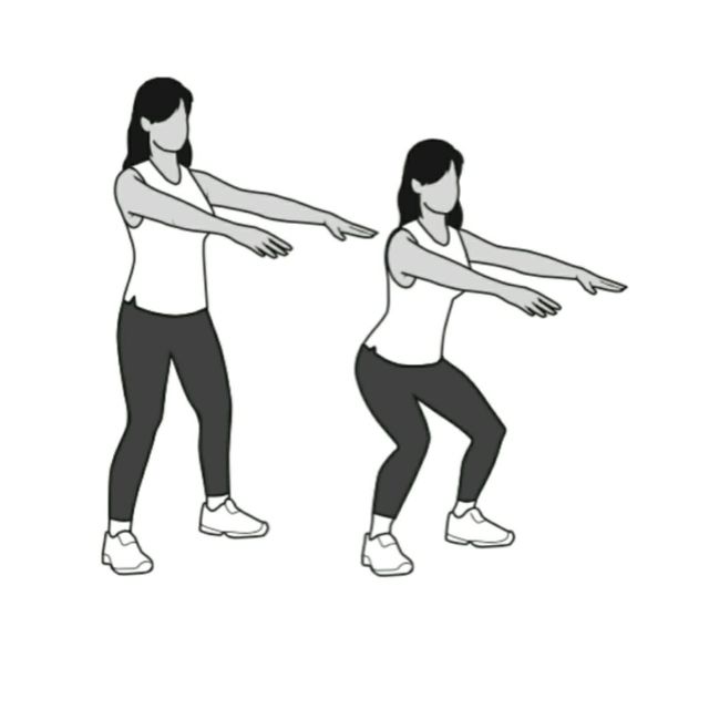Half Squats Exercise Howto Workout Trainer by Skimble