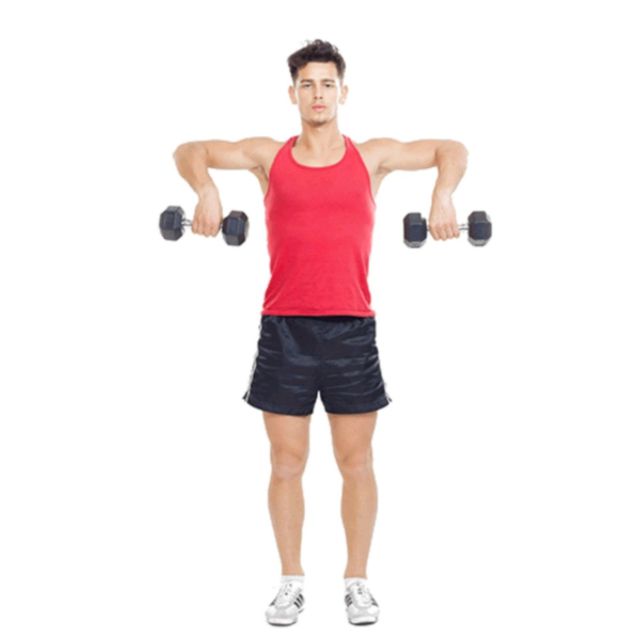 Shoulders Dumbbell Lateral Raise With Arms Bent by Saranyapong T