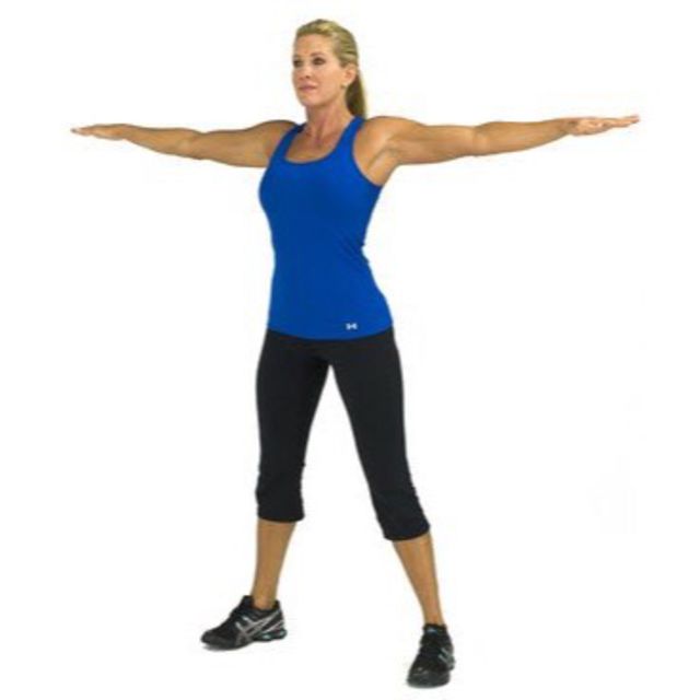 Raised Arm Hold Exercise Howto Workout Trainer by Skimble