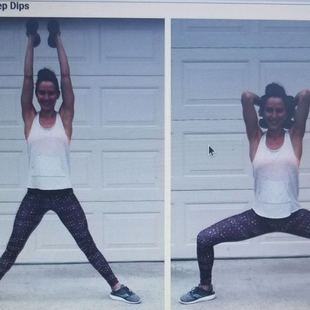 Sumo Squats Tricep Dips by Glenn Washington Exercise Howto Skimble