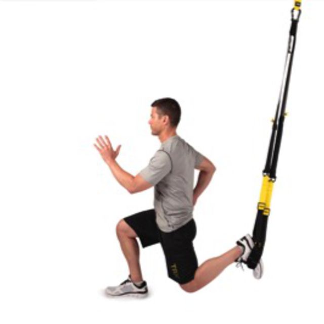 TRX Suspended Lunge Exercise Howto Workout Trainer by Skimble