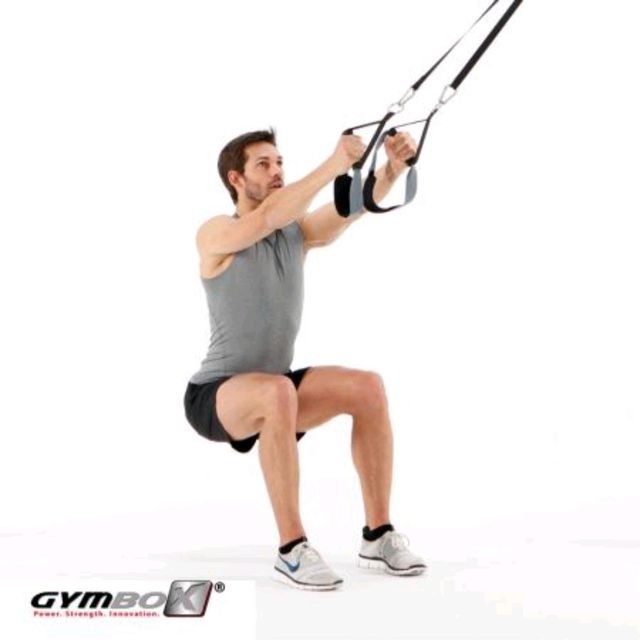 Suspension Trainer Squats by Connor H. Exercise Howto Skimble