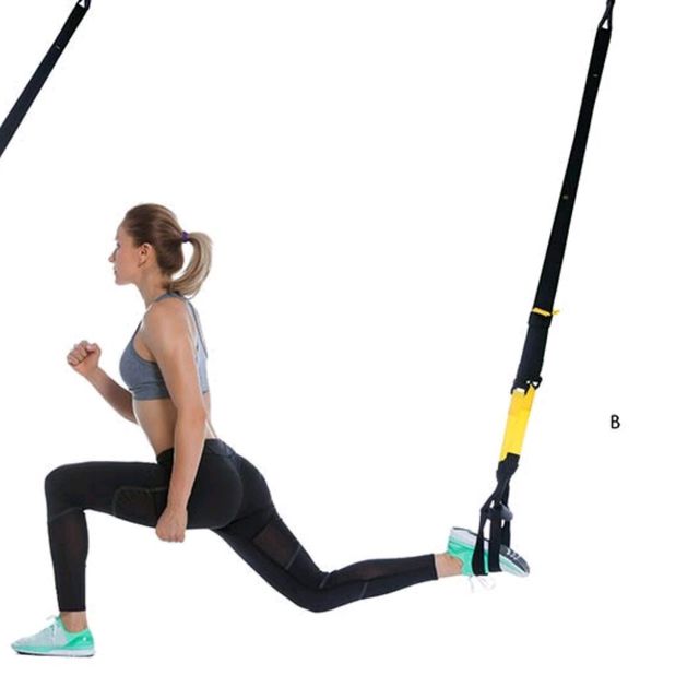 Trx Suspended Lunge Exercise Howto Workout Trainer by Skimble