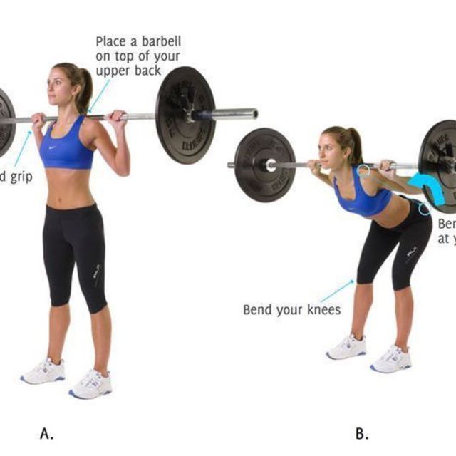 Barbell Good Mornings by Nakeia B. Exercise Howto Skimble
