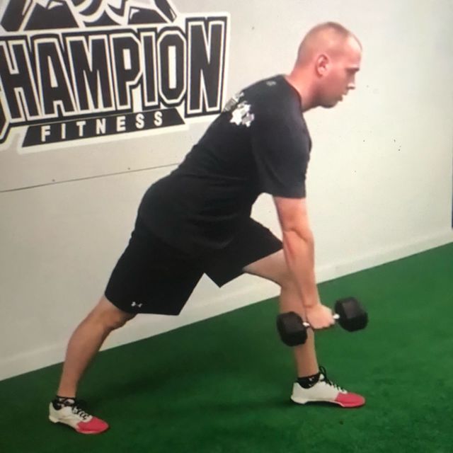 Lawnmower Pulls Exercise Howto Workout Trainer by Skimble