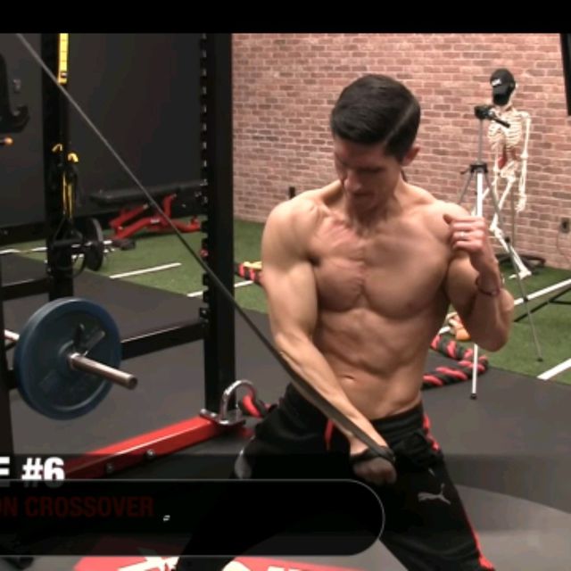 Chest Vertical Band Stretch R Down Exercise Howto Workout Trainer