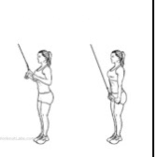 Close Grip Cable Pulldown To Tricep Exercise Howto Workout Trainer