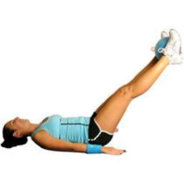 Medicine Ball Leg Lifts by Tanya M. Exercise Howto Skimble