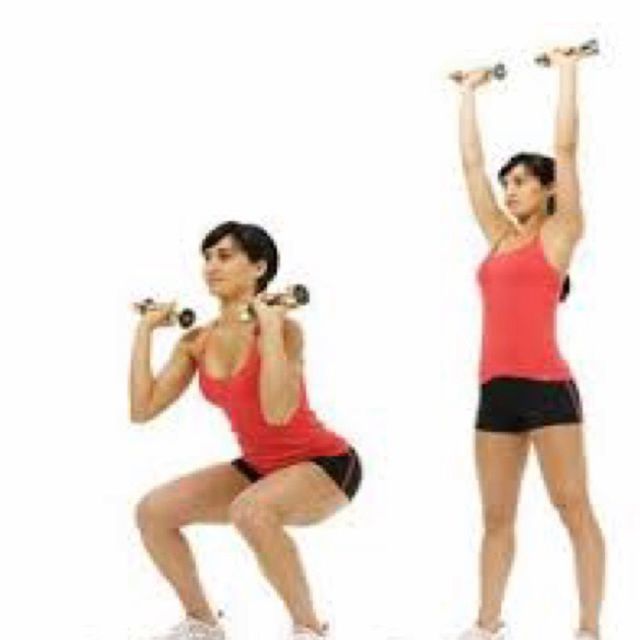Dumbbell Squat Press by Adele A. Exercise Howto Skimble