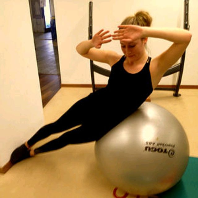 Swiss Ball Side Raise by Daniel Arixi Exercise Howto Skimble