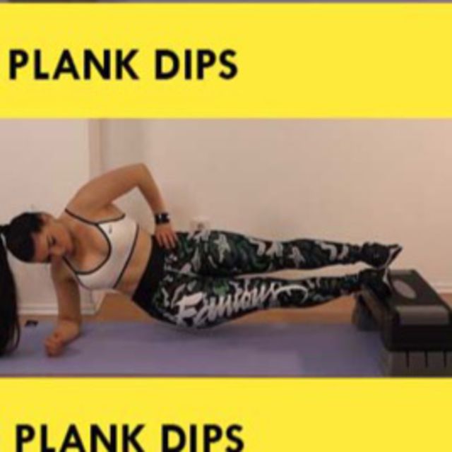 Feet Elevated Side Plank Dips by Bridgitte Dabrowski Exercise Howto
