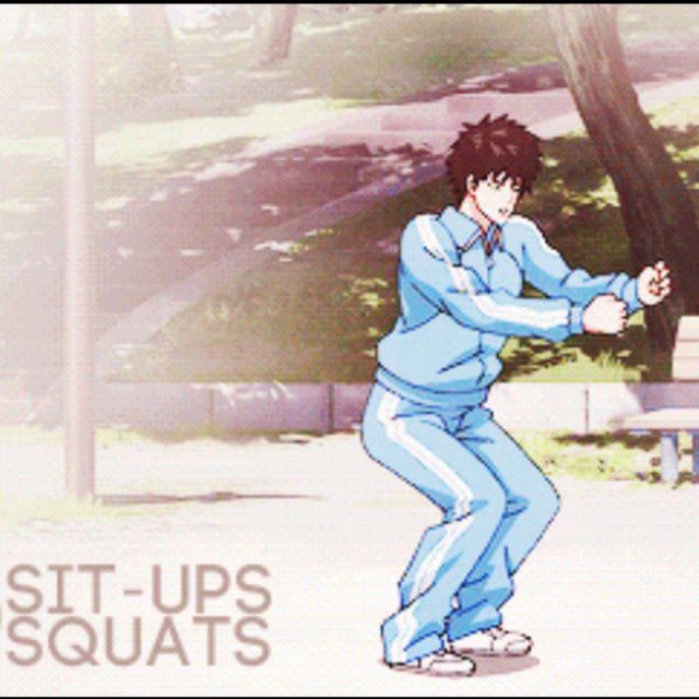 Squats Saitama Exercise Howto Workout Trainer by Skimble