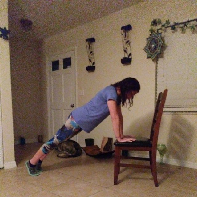 Modified Bench Burpees Exercise Howto Workout Trainer by Skimble