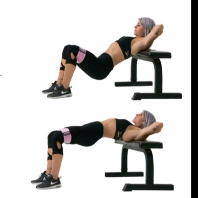 B Stance Hip Thrust/Glute Bridge With Band Exercise How