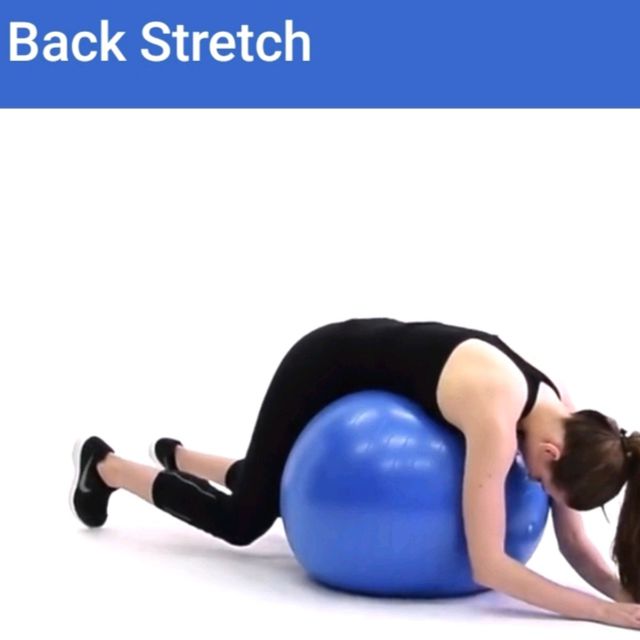 Back stretch ball by Tanya P Exercise Howto Skimble