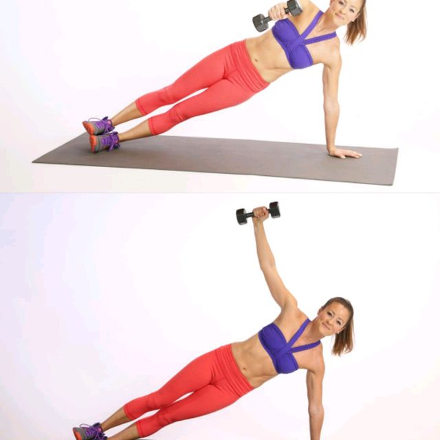 Weighted Plank Exercise Howto Workout Trainer by Skimble