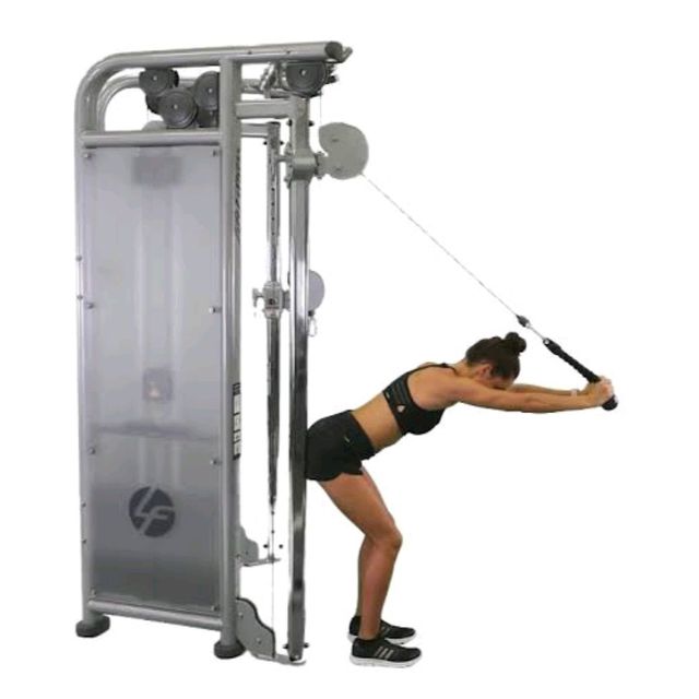 Cable Tricep Extention by Blissed Out Baker plant Based Chef