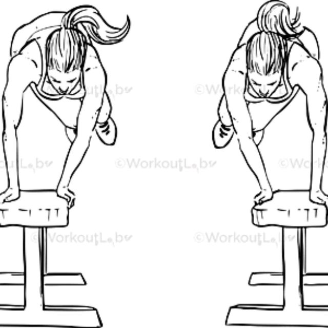 Bench Hops Exercise Howto Workout Trainer by Skimble