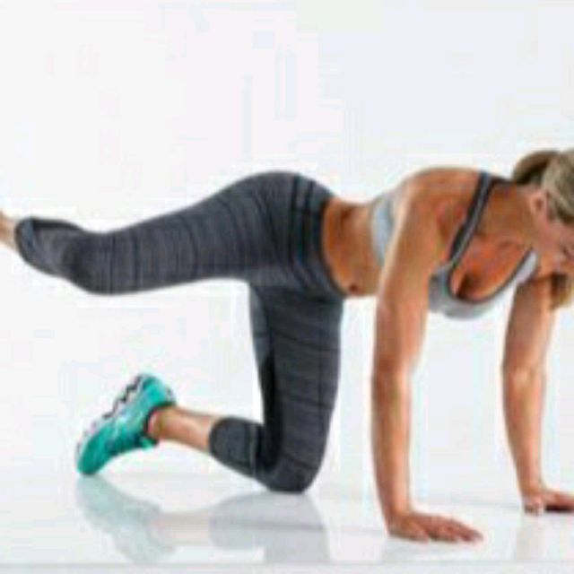 Fire Hydrant + Donkey Kick Combo Exercise Howto Workout Trainer by