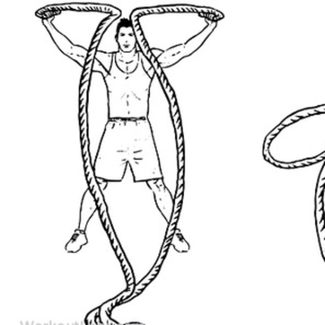 Battle Rope Jumping Jacks by Remzi Ozcan Exercise Howto Skimble