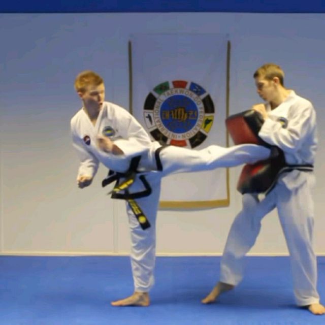 Spinning Back Kick Left • Dwi Chagi by Bernadette Cordeau Exercise