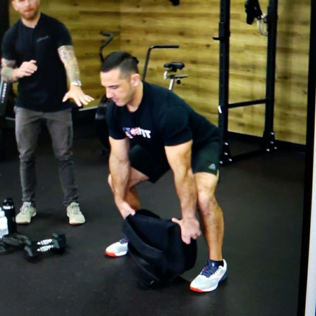 Rucksack Sumo Deadlift High Pulls by Jesse Hanecak Exercise Howto Skimble