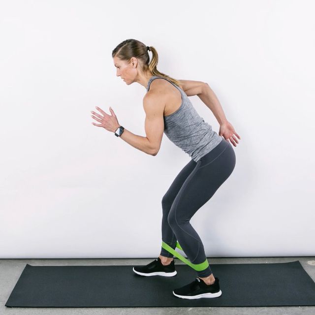 Band Monster Walks Exercise Howto Workout Trainer by Skimble