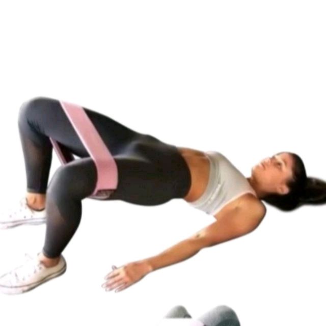 Banded Glute Bridge Open by Tanya M. Exercise Howto Skimble