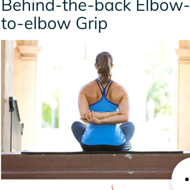 Behindtheback Elbowtoelbow Grip Exercise Howto Workout Trainer