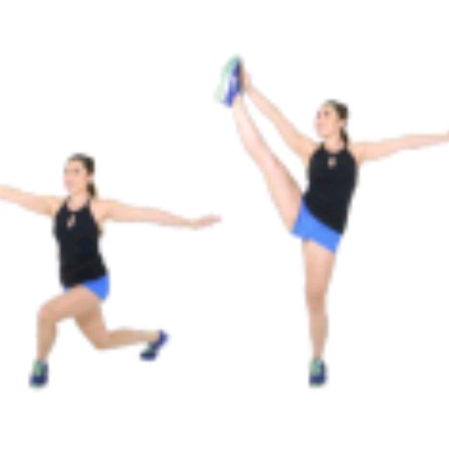 Curtsy Lunge Kick by Shew F. Exercise Howto Skimble