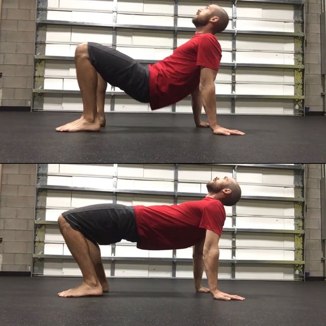 Crab Stance Hip Thrusts Exercise Howto Workout Trainer by Skimble