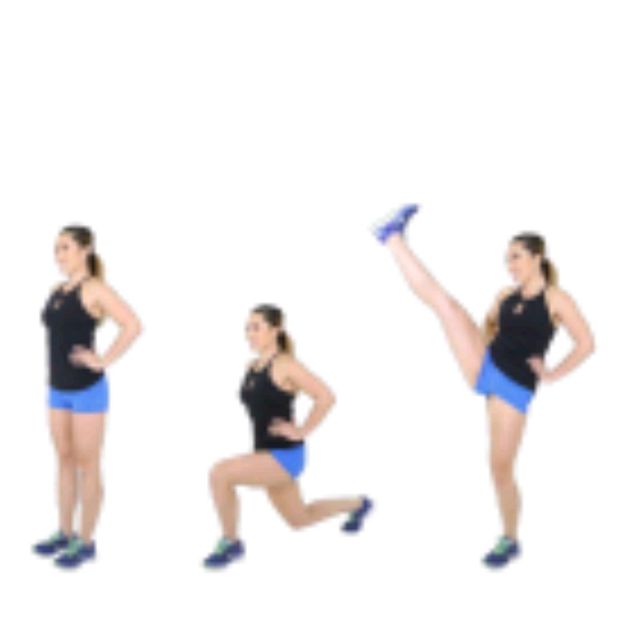 Lunge Kicks by Shew F. Exercise Howto Skimble