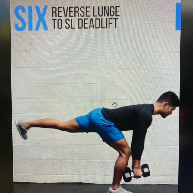 Reverse Lunge To Single Dead Lift Exercise Howto Skimble