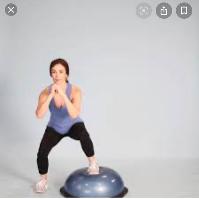 Side To Side Squats W/ Bosu Ball by Coneisha Ware Exercise Howto