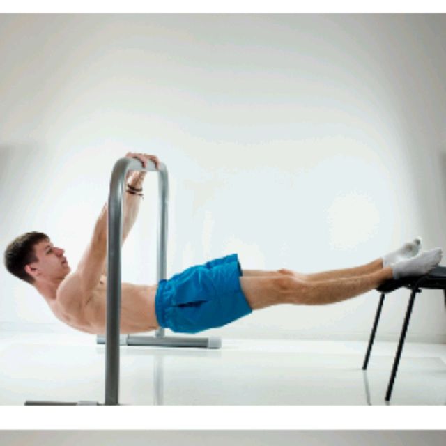 Australian Elevated Pull Ups Exercise Howto Skimble