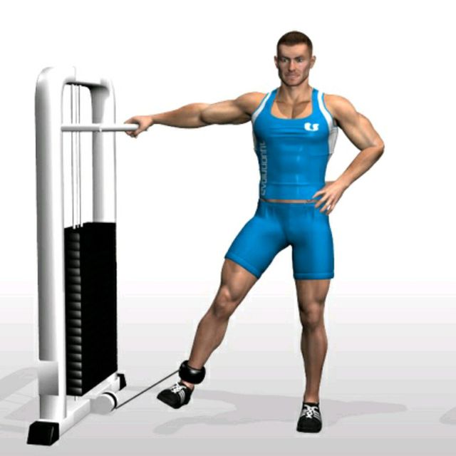 Cable Hip Right Adduction by Odin S. Exercise Howto Skimble