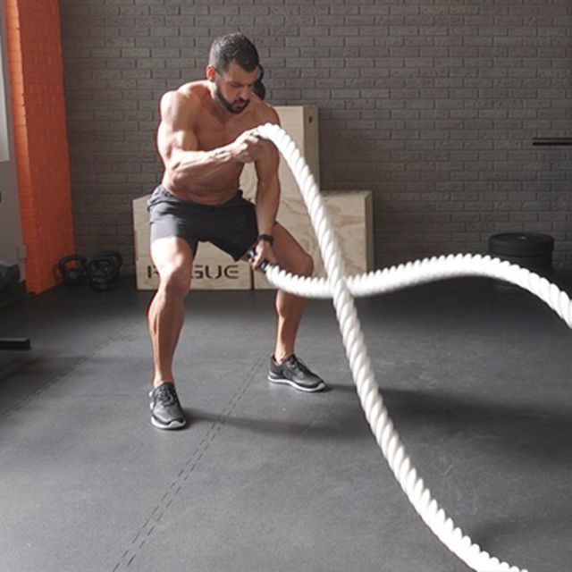 Battle Rope Waves by Kris B. Exercise Howto Skimble