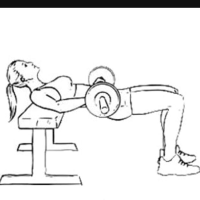 Barbell Hip Thrust Exercise Howto Workout Trainer by Skimble