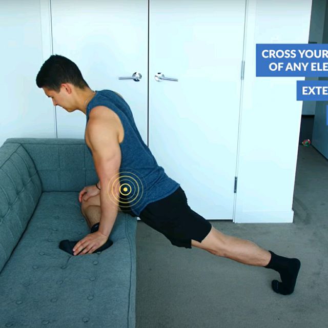 Right Pigeon Stretch Exercise Howto Workout Trainer by Skimble