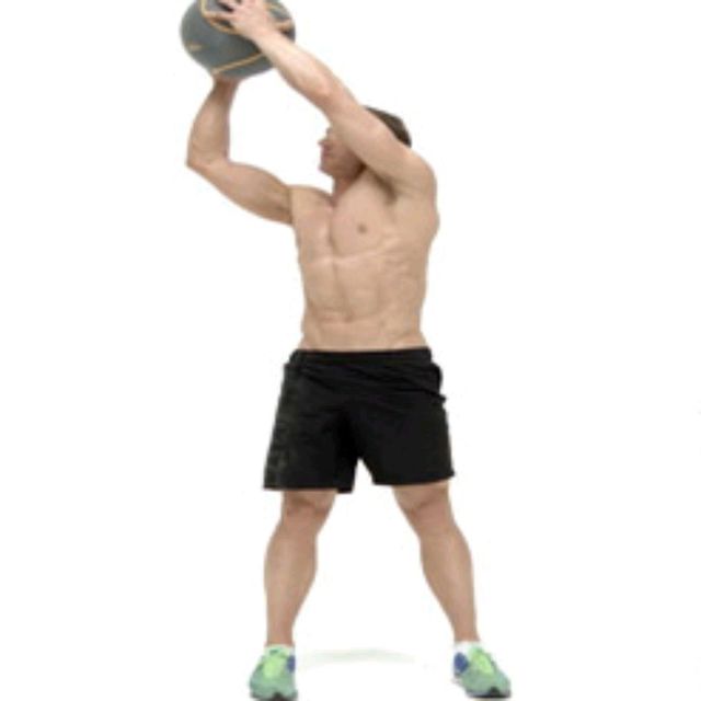 Med Ball Woodchop Exercise Howto Workout Trainer by Skimble