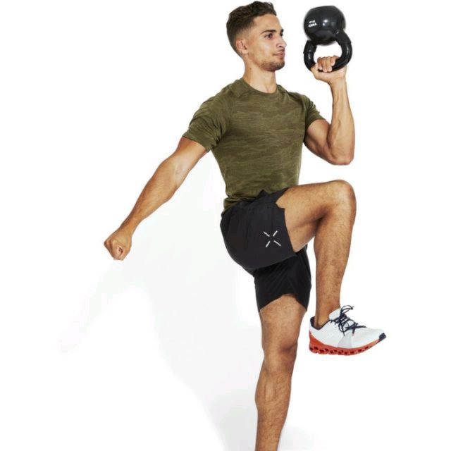 Kettlebell Bottoms Up March by Alonzo Brown Exercise Howto Skimble