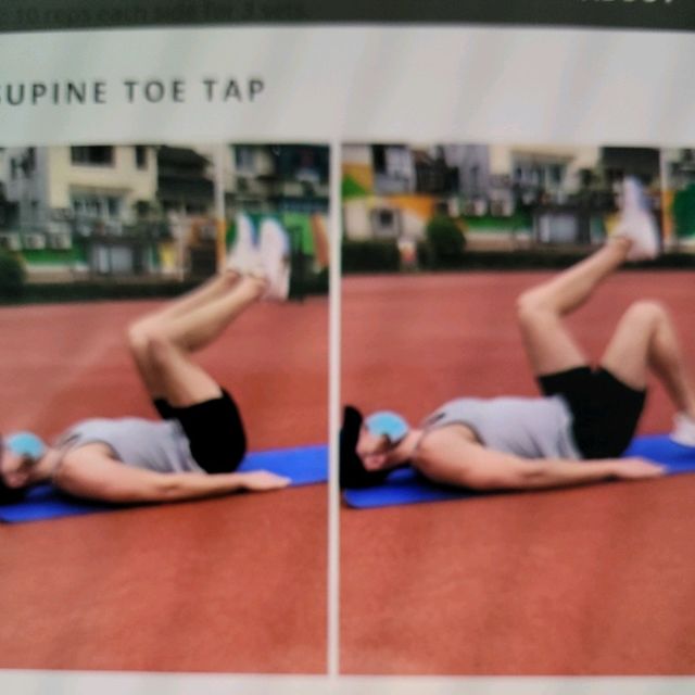 Supine Toe Tap by Alexander Sjöberg Exercise Howto Skimble