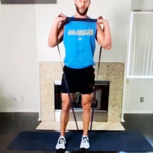 Banded Curtsy Lunge by Frank Roodenburg Exercise Howto Skimble